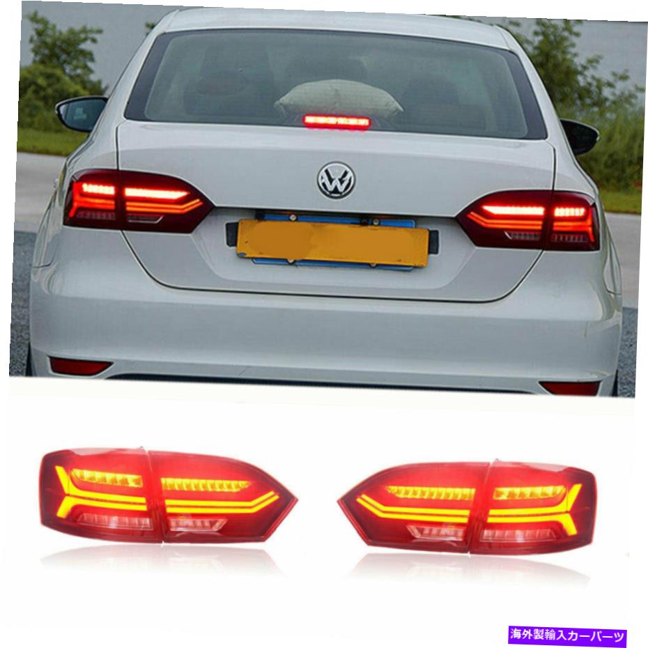 USテールライト VW Jetta Dark / Red Reply OEMリアライト2011-2014のためのLED Taillightsアセンブリ LED Taillights Assembly For VW Jetta Dark/Red Replace OEM Rear lights 2011-2014【並行輸入品】