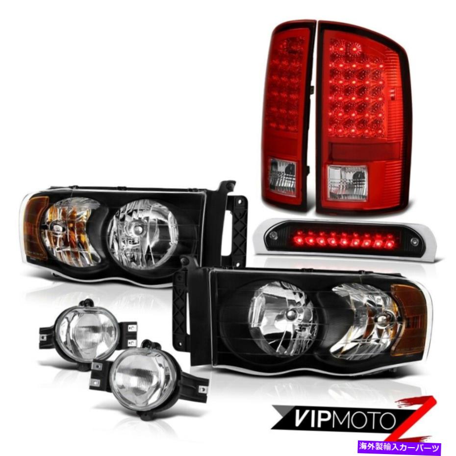 USテールライト 2002-2005 RAM 1500クリア/ブラックヘッドライトLEDブレーキテールライトCrystal Fog 3RD 2002-2005 Ram 1500 Clear/Black Headlights LED Brake Tail Lights Crystal Fog 3rd【並行輸入品】|Us Custom Parts Shop USDM