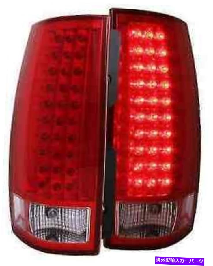USテールライト Anzo 311082 2枚の赤＆クリアG3 LEDテールライト/郊外/ Yukon ANZO 311082 Set of 2 Red & Clear G3 LED Tail Lights for Tahoe/Suburban/Yukon【並行輸入品】