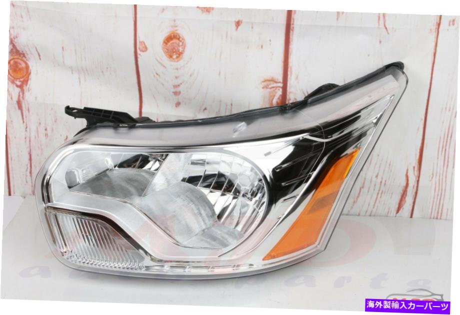 USテールライト Ford Transit 2015-2018のための左運転側クロムヘッドライトハロゲン FOR FORD TRANSIT 2015-2018 LEFT DRIVER SIDE CHROME HEADLIGHT HALOGEN【並行輸入品】