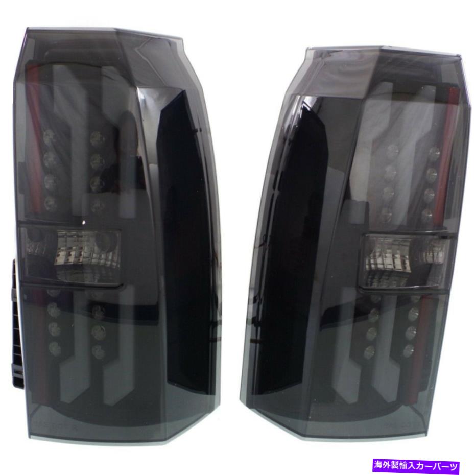 USテールライト 2015-2016のためのペアLEDテールライトシボレータホ左右の黒い住宅 Pair LED Tail Light for 2015-2016 Chevrolet Tahoe Left & Right Black housing【並行輸入品】