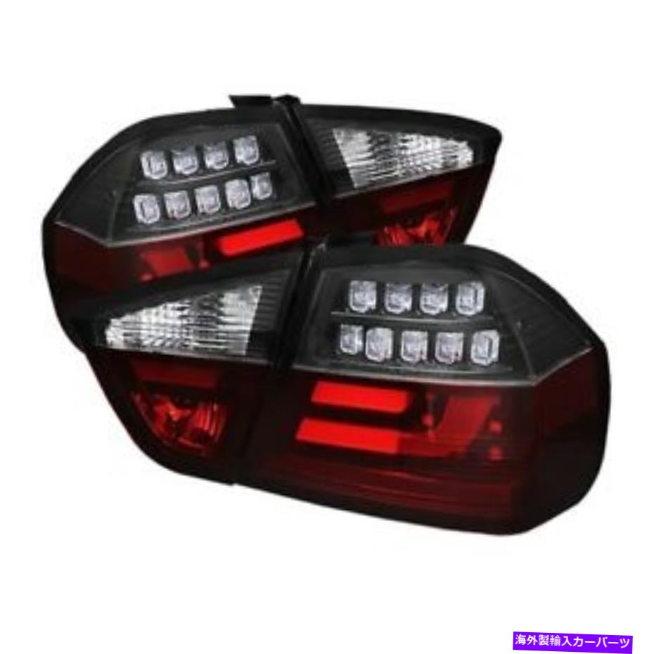 USテールライト スパイダーオートBMW E90 3シリーズ06-08 4DR LEDインジケータLEDテールライトブラック Spyder Auto BMW E90 3-Series 06-08 4Dr LED Indicator LED Tail Lights Black【並行輸入品】