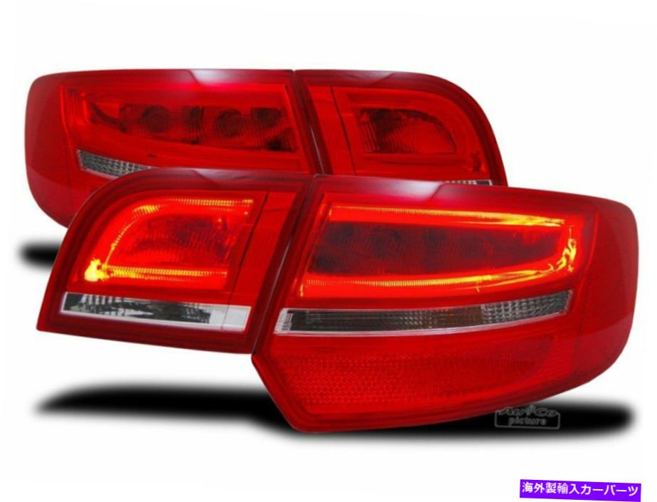USテールライト Pilotos Traseros Para Audi A3 8PA 2004-2008 SportBack Rojo Blanco LED Depo US LD Pilotos traseros para AUDI A3 8PA 2004-2008 SPORTBACK Rojo Blanco LED DEPO US LD【並行輸入品】