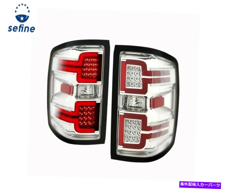 USテールライト ANZOテールライトLEDクロームシーボンシーボンシーバード* 311291 * Anzo Tail Lights LED Chrome Sequential Signal For 14-17 Chevy Silverado *311291*【並行輸入品】