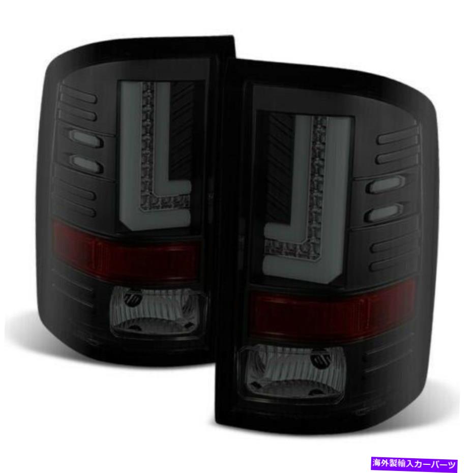 USテールライト GMC 14-17シエラ1500 15-17 2500HD 3500HD LEDチューブブラックスモークテールブレーキライト GMC 14-17 Sierra 1500 15-17 2500HD 3500HD LED Tube Black Smoke Tail Brake Lights【並行輸入品】|Us Custom Parts Shop USDM