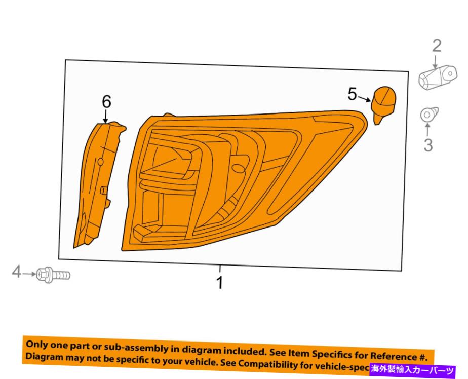 USテールライト Acura Honda OEM 2016 RDX-TaillightテールライトランプAssy Right 33500TX4A51 Acura HONDA OEM 2016 RDX-Taillight Tail Light Lamp Assy Right 33500TX4A51【並行輸入品】