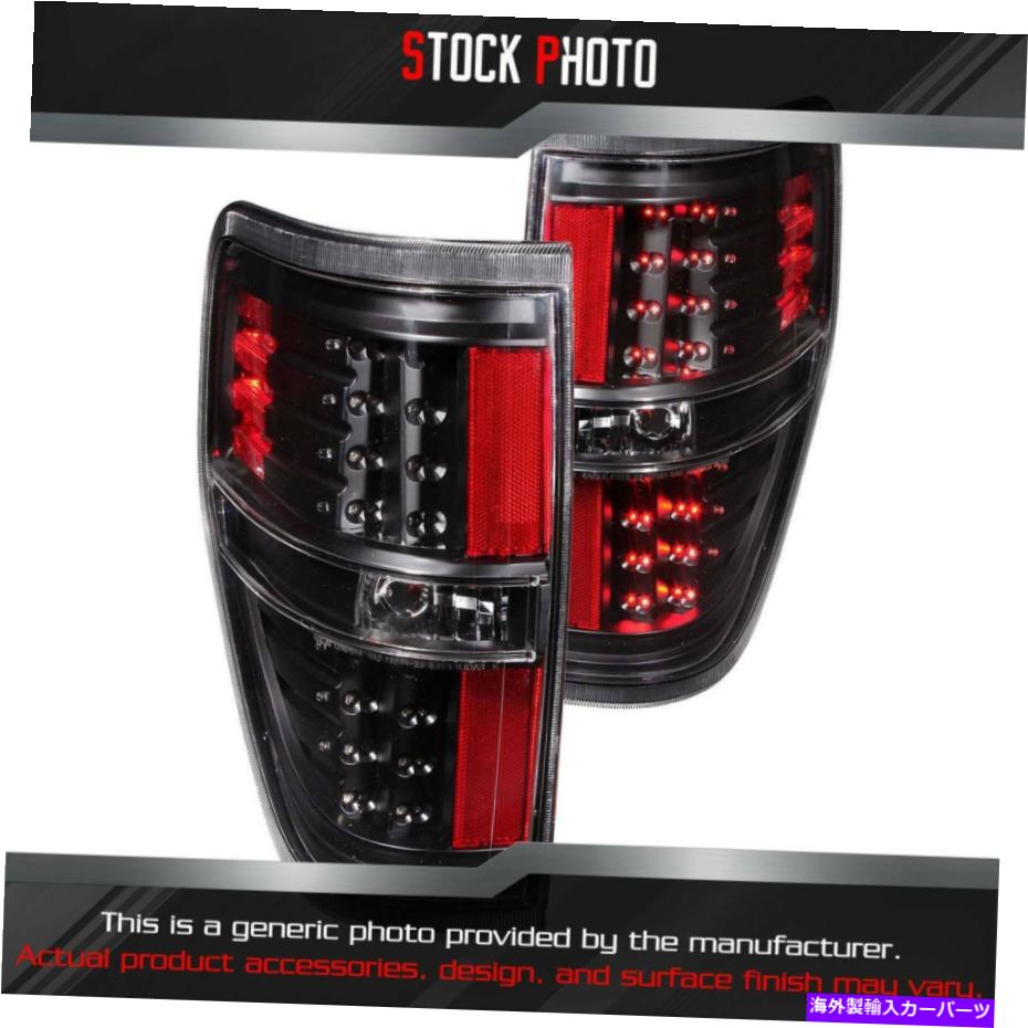 USテールライト 2009 Ford F-150 311145のためのAnzo黒LEDテールライト Anzo Black LED Tail Lights for 2009 Ford F-150 311145【並行輸入品】