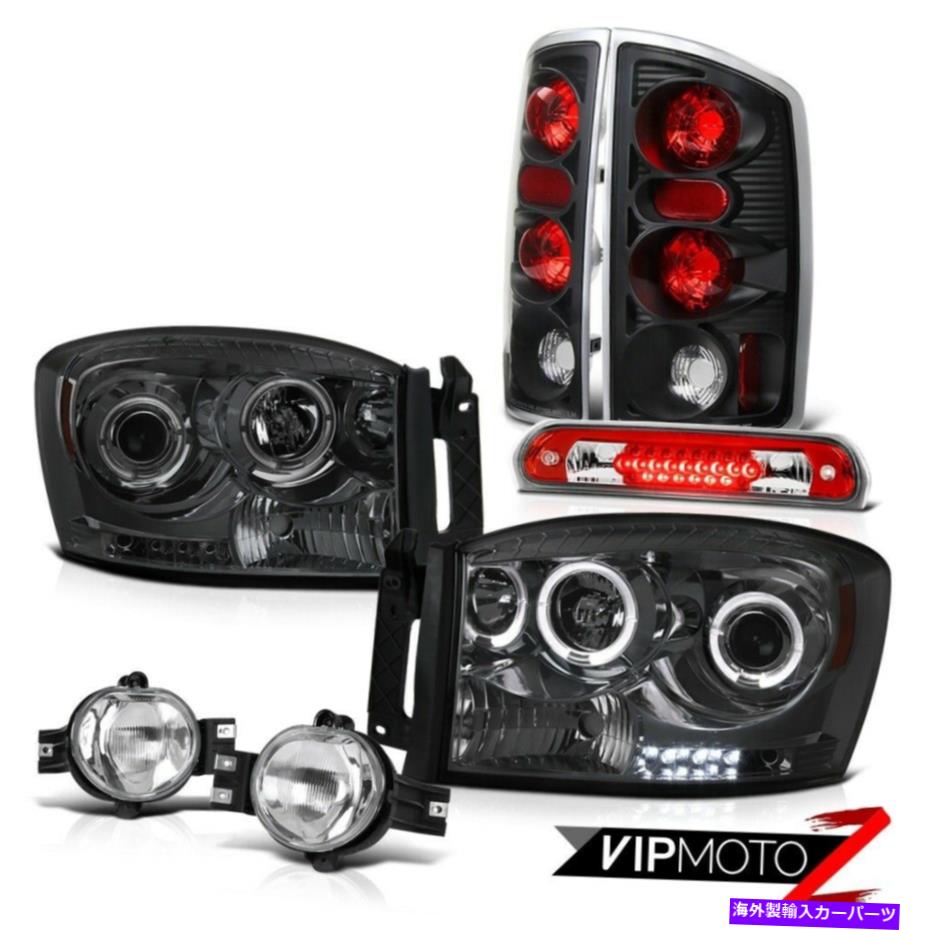 USテールライト 2006ドッジRAMプロジェクターエンジェルアイブレーキライトクリスタルクリアフォグルーフ貨物LED 2006 Dodge Ram Projector Angel Eye Brake Lights Crystal Clear Fog Roof Cargo LED【並行輸入品】