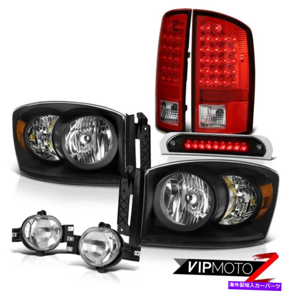 USテールライト 2006 RAM PowerTechクリア/ブラックヘッドランプLEDシグナルTaillamps Foglamps Black 3RD 2006 Ram PowerTech Clear/Black Headlamps LED Signal Taillamps Foglamps Black 3rd【並行輸入品】