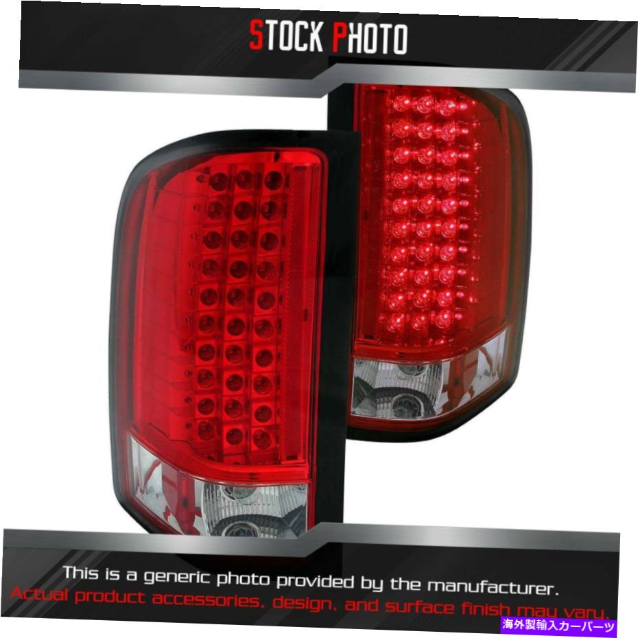 USテールライト 2007-2014 Silverado 2500 HD / 3500 HD 311047のためのAnzo Chrome /赤のLEDテールライト Anzo Chrome/Red LED Tail Lights for 2007-2014 Silverado 2500 HD / 3500 HD 311047【並行輸入品】