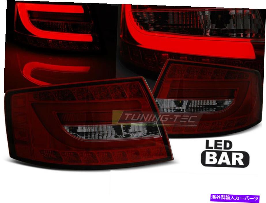 USテールライト Takavalot Varten Audi A6 4F C6セダン04-08 Punainen Savu LED 7ピン7ピンLDAUC6WL Takavalot varten AUDI A6 4F C6 Sedan 04-08 punainen savu LED 7 PIN 7PIN LDAUC6WL【並行輸入品】
