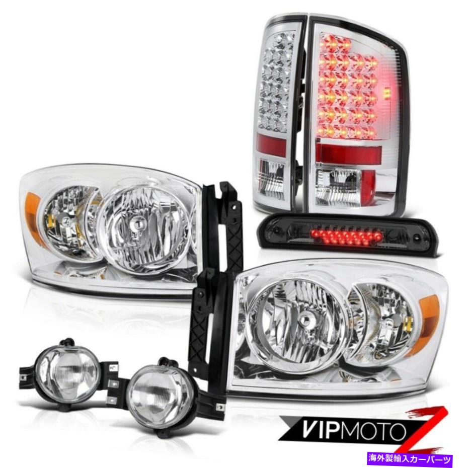 USテールライト 2006 Dodge Ram 3500クロムヘッドライトテールランプ駆動フォグ3RDブレーキ貨物LED 2006 Dodge Ram 3500 Chrome Headlights Tail Lamps Driving Fog 3rd Brake Cargo LED【並行輸入品】