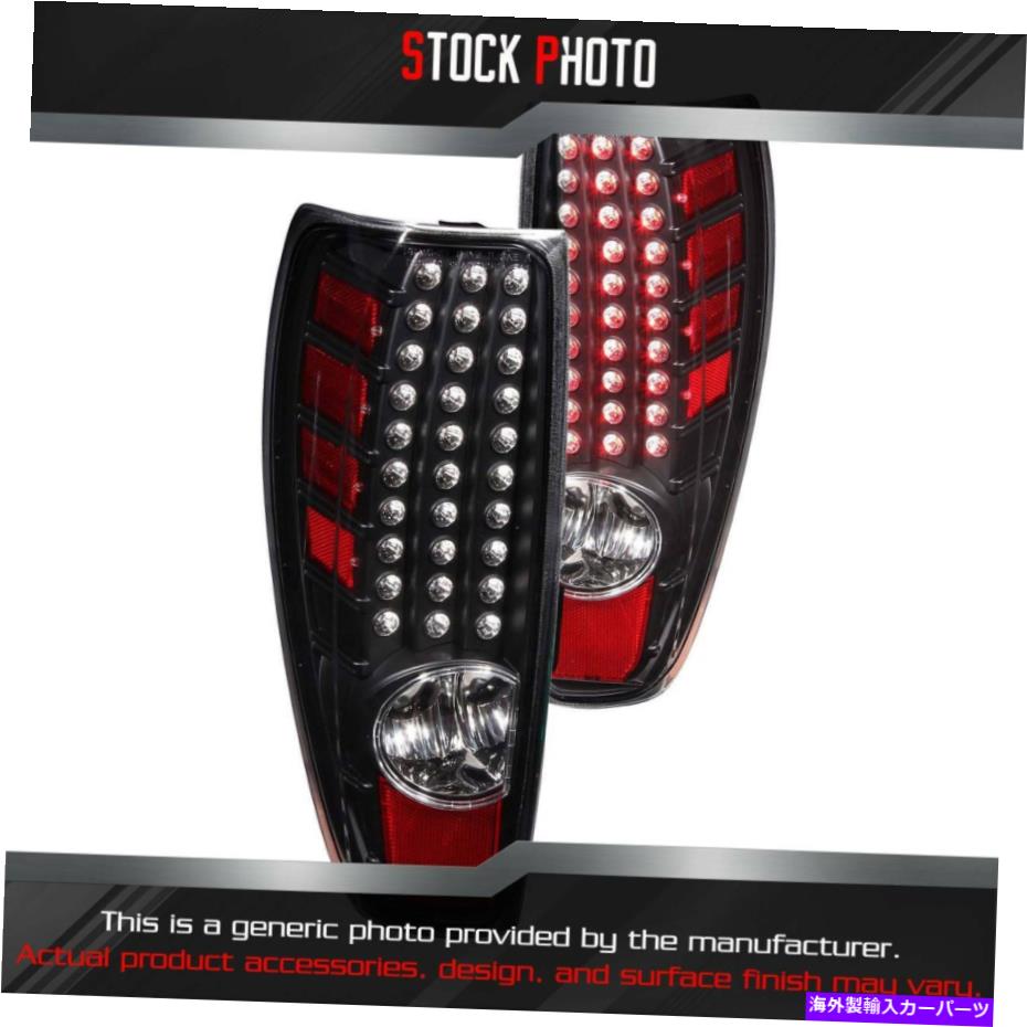 USテールライト 2004年GMCキャニオン311136のためのAnzoブラックLEDテールライト Anzo Black LED Tail Lights for 2004 GMC Canyon 311136【並行輸入品】