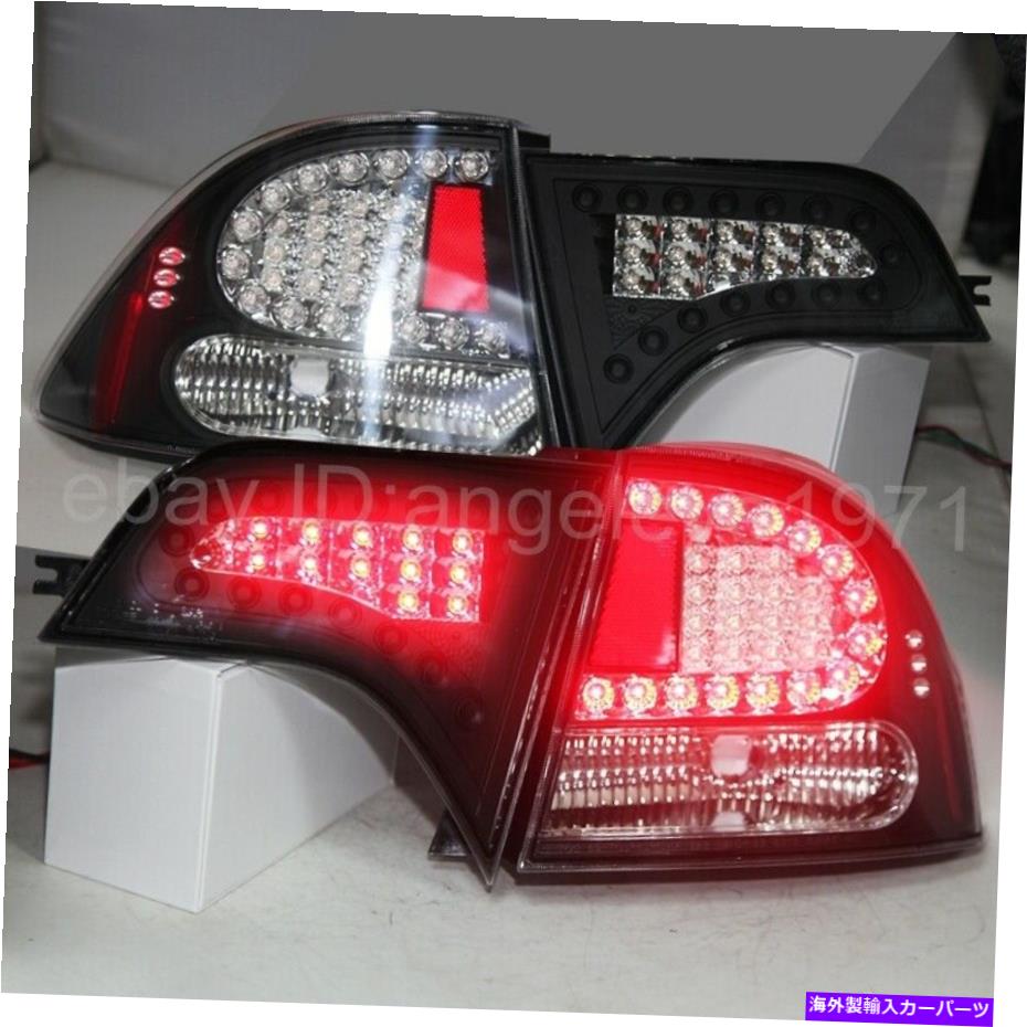 USテールライト 2006-2010 Honda Civic North American版LEDテールランプブラック 2006-2010 Year For HONDA Civic North American version LED Tail Lamps Black【並行輸入品】