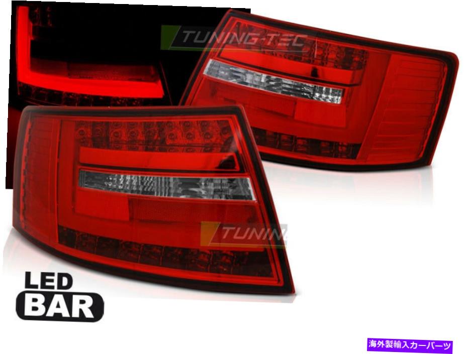 USテールライト LED-TAKAVALOT AUDI A6 C6セダン2004-2008 Punainen Valkoinen LEDバー6ピンLDAUG2 LED-takavalot AUDI A6 C6 Sedan 2004-2008 punainen valkoinen LED BAR 6-PIN LDAUG2【並行輸入品】