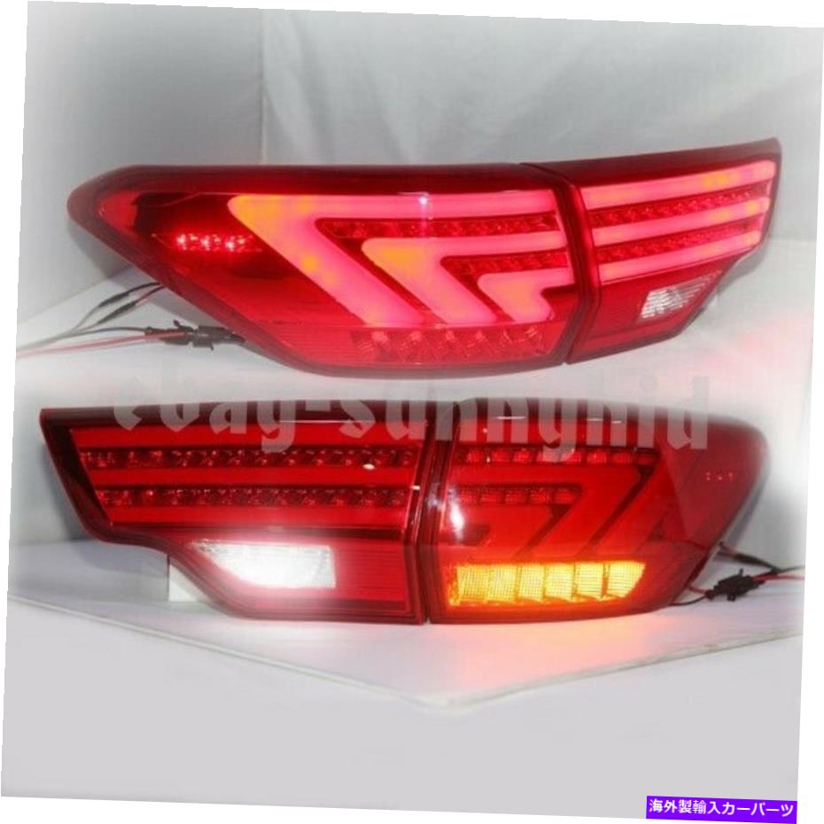 USテールライト 2015年から2017年のためのLEDリアライトハイランダーKluger LEDストリップテールライト赤BW LED Rear Lights For 2015-2017 Year Highlander Kluger LED strip taillights Red BW【並行輸入品】|Us Custom Parts Shop USDM