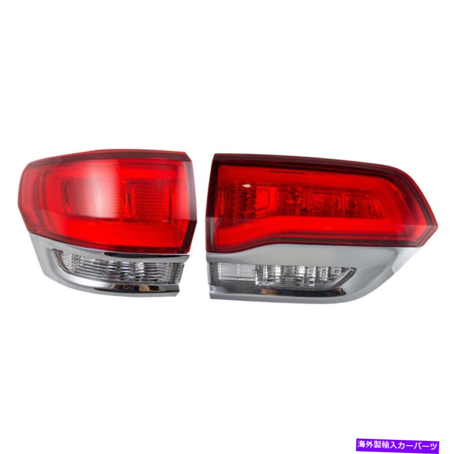 USテールライト Taillights Fit 14-19 Jeep Grand Cherokee Driver Set LID＆Quarterマウントランプ Taillights fit 14-19 Jeep Grand Cherokee Driver Set Lid & Quarter Mounted Lamps【並行輸入品】