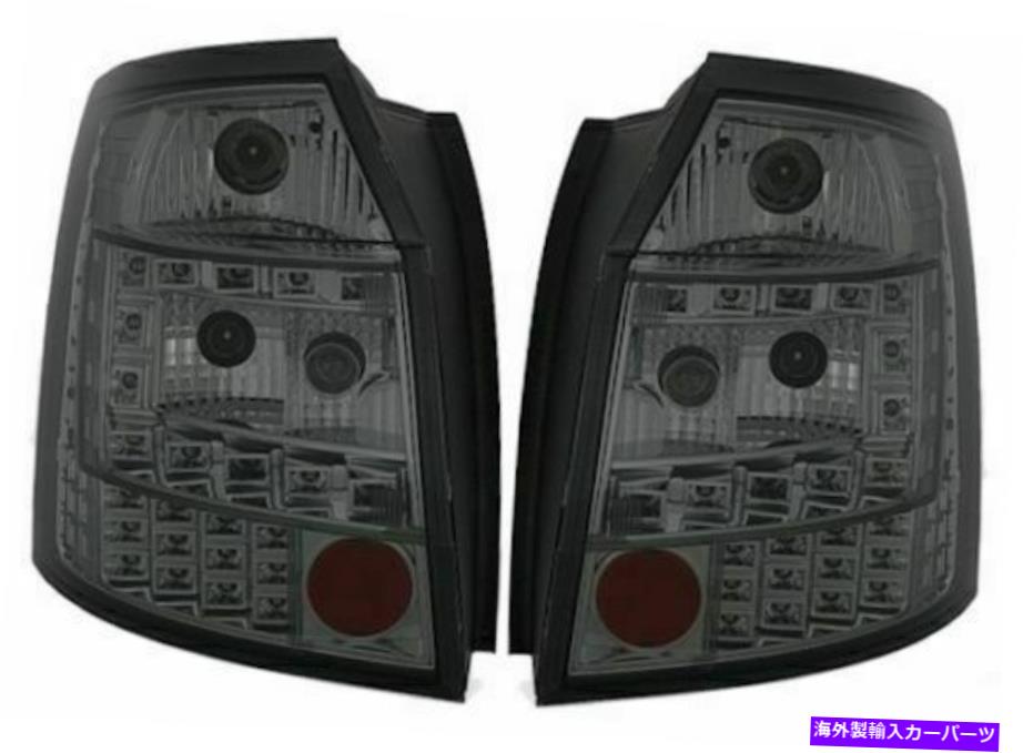 USテールライト Audi A4 8Eワゴンエステート全喫煙LEDテールライトリアランプ4 / 2001-12 / 2004 AUDI A4 8E WAGON ESTATE ALL SMOKED LED TAIL LIGHTS REAR LAMPS 4/2001-12/2004【並行輸入品】