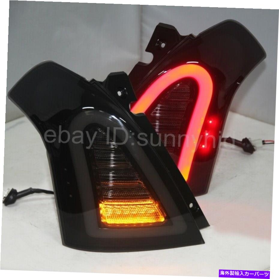 USテールライト 2006-2010年のためのLEDストリップのテールライトスズキスイフトLEDバックランプスモークブラック LED strip taillights For 2006-2010 year SUZUKI Swift LED back lamps smoke black【並行輸入品】|Us Custom Parts Shop USDM