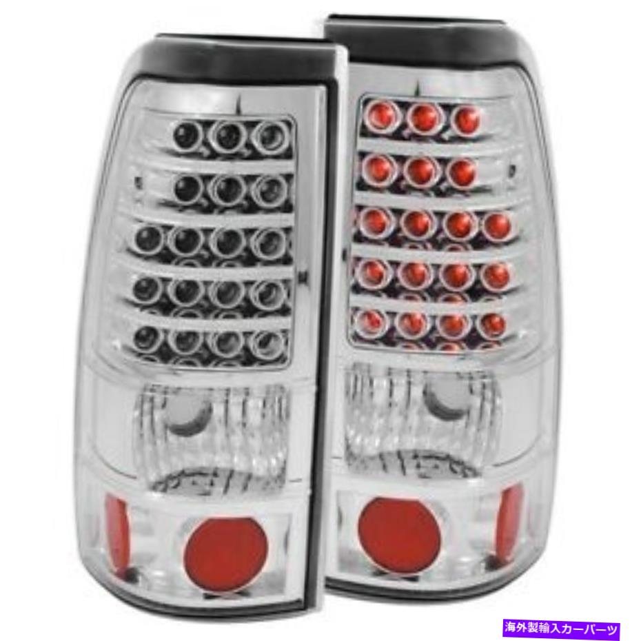 USテールライト 1999年から2007年のシボレーSilverado / GMC Sierra 1500のためのAnzo LED Taillights Chrome ANZO LED Taillights Chrome For 1999-2007 Chevrolet Silverado / GMC Sierra 1500【並行輸入品】
