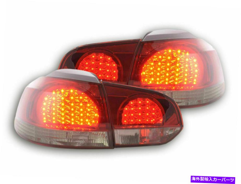 USテールライト スモークゴルフ5K MK6 MK 6 VI 10 / 2008-10 / 2012 6G SMOKED LED TAIL LIGHTS LAMPS FOR VW GOLF 5K MK6 MK 6 VI 10/2008-10/2012 6G【並行輸入品】