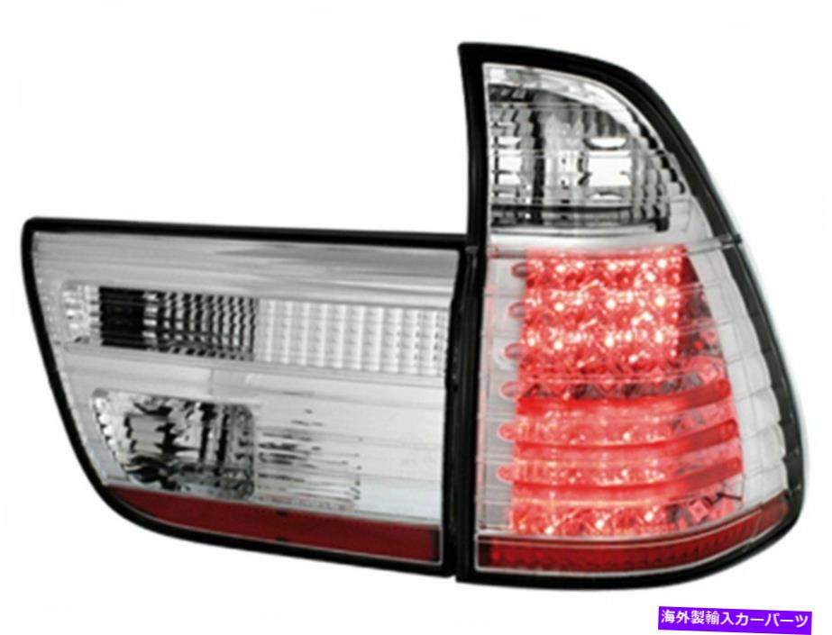 USテールライト BMW X5 E53 99-03 Chrome Led Gratis Frakt LDBM22WN Xino US Baklykter for BMW X5 E53 99-03 Chrome LED gratis frakt LDBM22WN XINO US【並行輸入品】