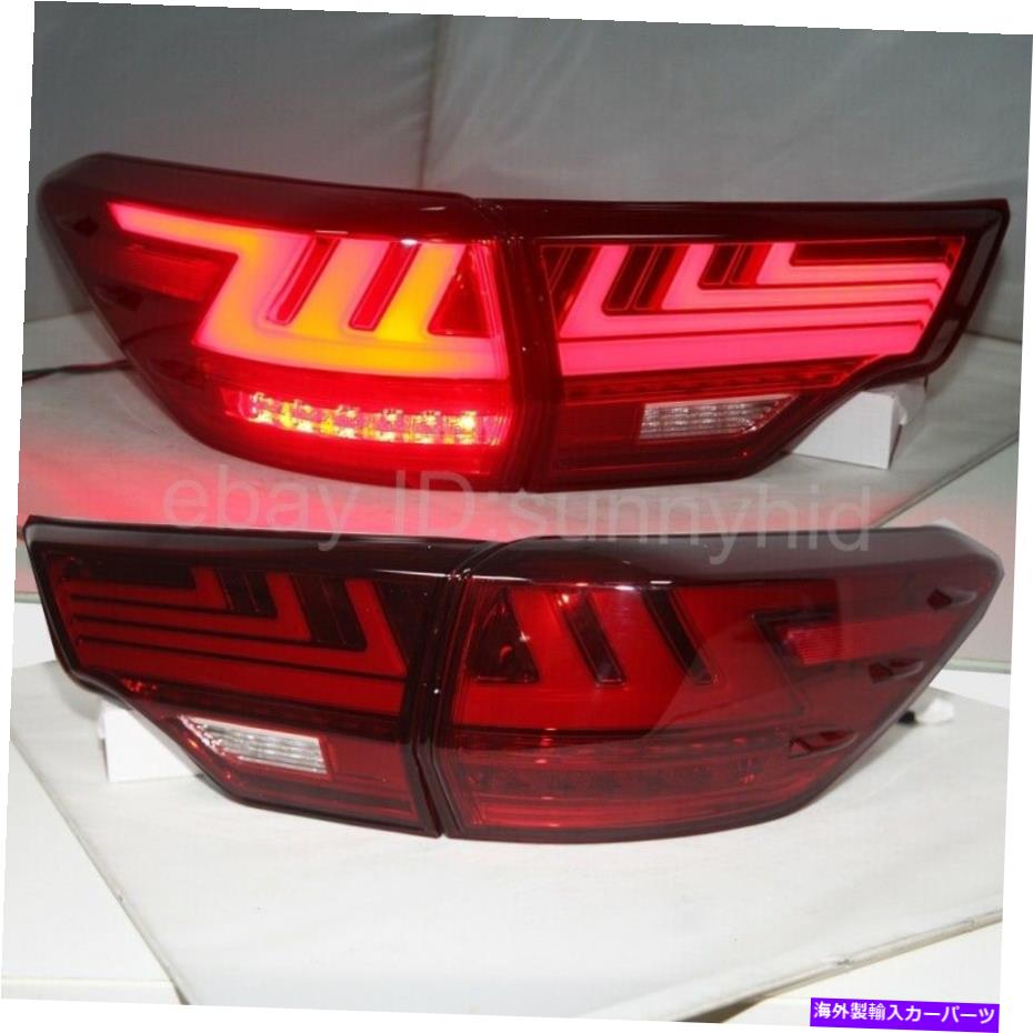USテールライト 2015-2017年のためのLEDリアライトハイランダKluger LEDストリップテールライト赤Wh LED Rear Lights For 2015-2017 Year Highlander Kluger LED strip taillights Red WH【並行輸入品】
