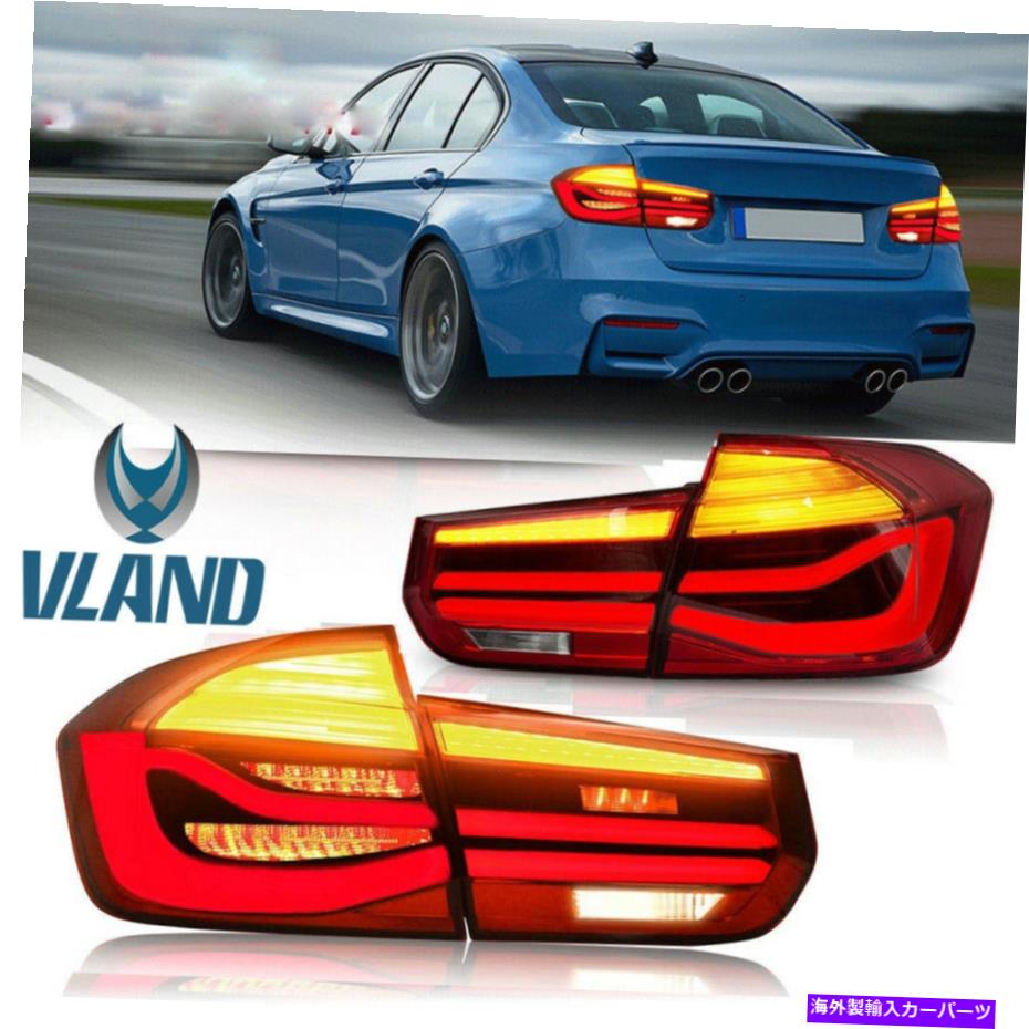 USテールライト BMW 3シリーズF30 2013-2018の順次インジケータリアライト用LEDテールライト LED Tail Lights For BMW 3 Series F30 2013-2018 Sequential Indicator Rear Lights【並行輸入品】