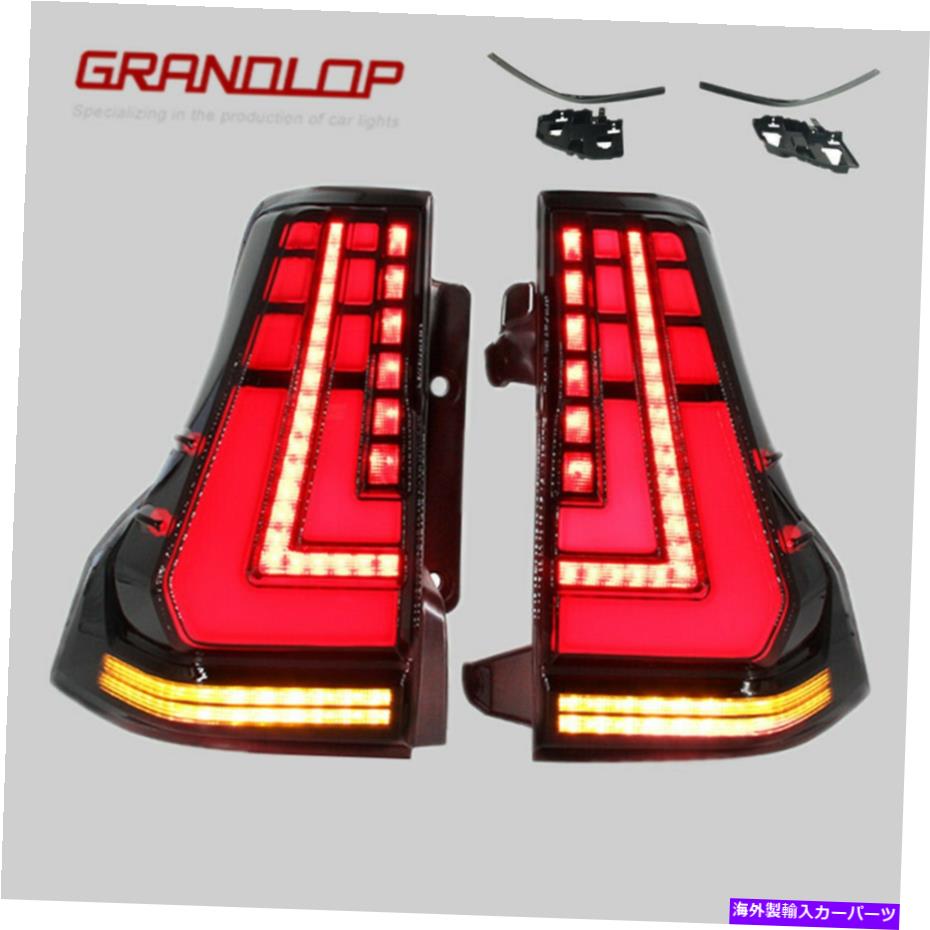 USテールライト レクサスGX460 2010-2020の順次リアランプのためのペアLED色合いテールライト PAIR LED Tinted Tail Lights For Lexus GX460 2010-2020 Sequential Rear Lamps【並行輸入品】
