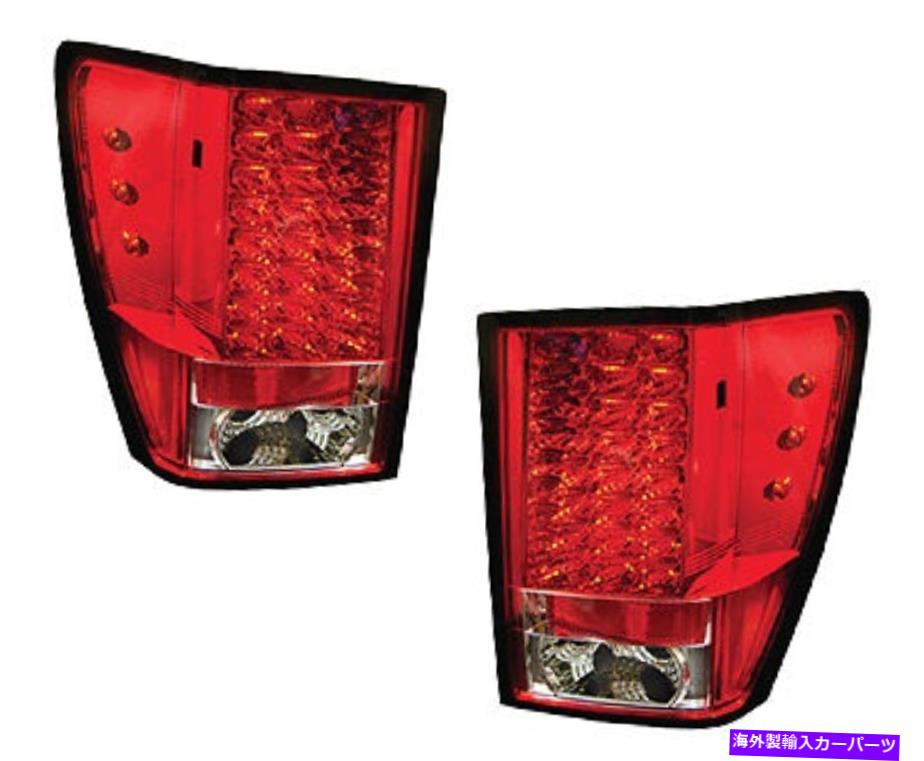 USテールライト のために：ジープグランドチェロキーLEDテールライトペアRUBY RED 2005 2006 FOR: Jeep Grand Cherokee LED Tail Light Pair Ruby Red 2005 2006【並行輸入品】