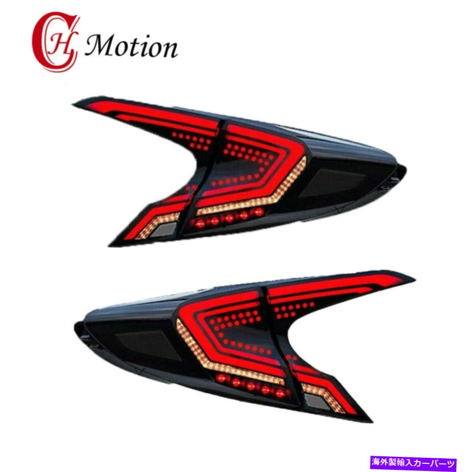 USテールライト トヨタCHR 2018 2019 2019喫煙対4PC LEDリアテールライトランプブレーキアセンブリ For Toyota CHR 2018 2019 Smoked Pair 4pc LED Rear Tail Light Lamp Brake Assembly【並行輸入品】