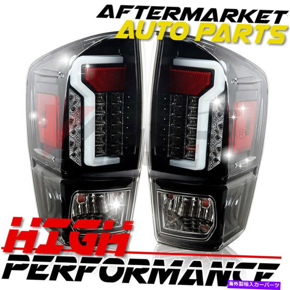 USテールライト 2016-2017トヨタタコマLEDテールライトブラック/クリア For 2016-2017 Toyota Tacoma LED Tail Light Glossy Black / Clear【並行輸入品】|Us Custom Parts Shop USDM