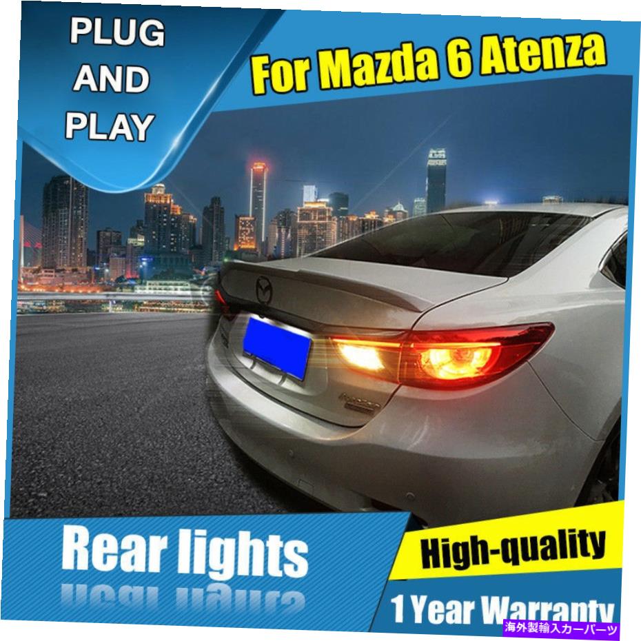 USテールライト Mazda 6 Atenza Red Led Raws Lample Assembly Led Teal Lights 2014-2017 For Mazda 6 Atenza Red LED Rear Lamps Assembly LED Tail Lights 2014-2017【並行輸入品】