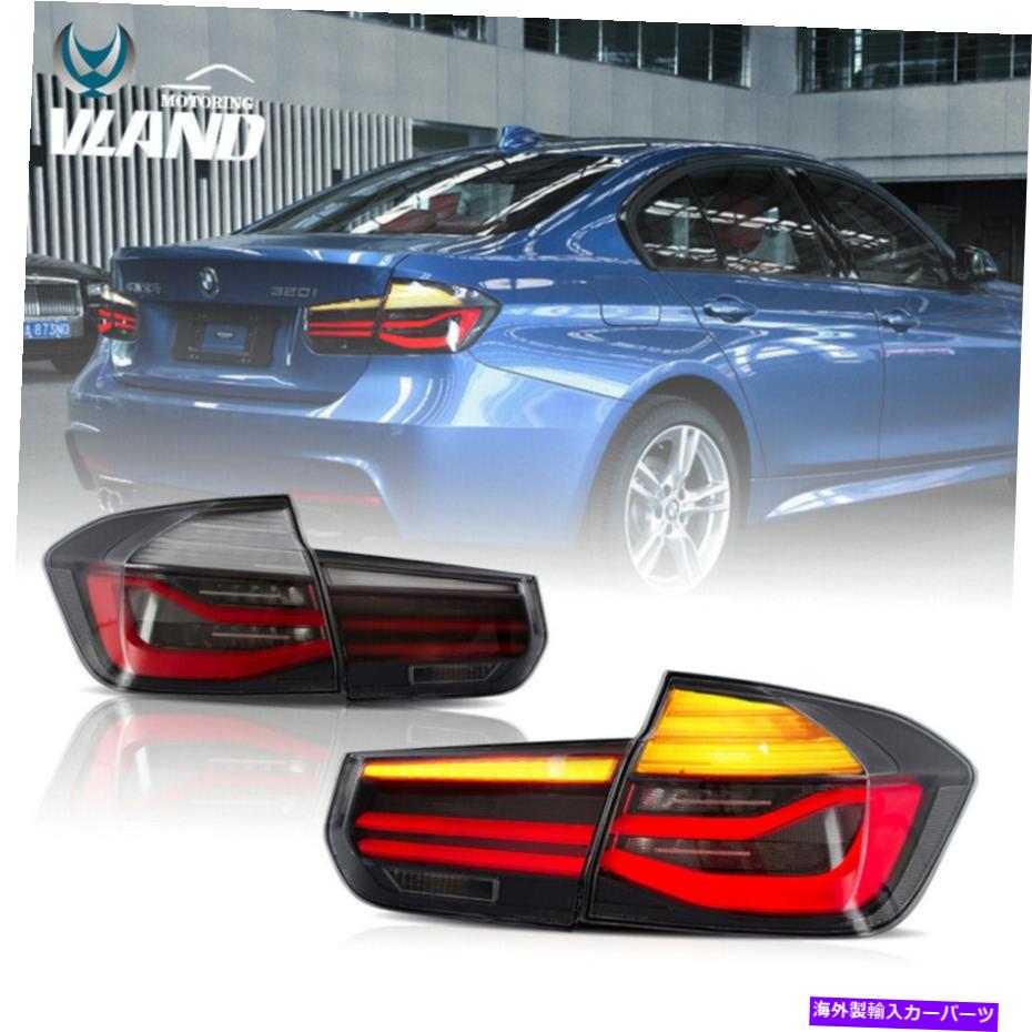 USテールライト BMW 3シリーズF30 2012-2015順次インジケータLEDのテールライトクリアブラック Tail Light Clear Black For BMW 3 Series F30 2012-2015 Sequential Indicator LED【並行輸入品】