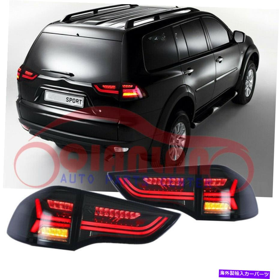 USテールライト 三菱パジェロスポーツMontero Sport 2011-2015のためのLEDの煙の黒いテールライト LED Smoke Black Taillight For Mitsubishi Pajero Sport Montero Sport 2011-2015【並行輸入品】