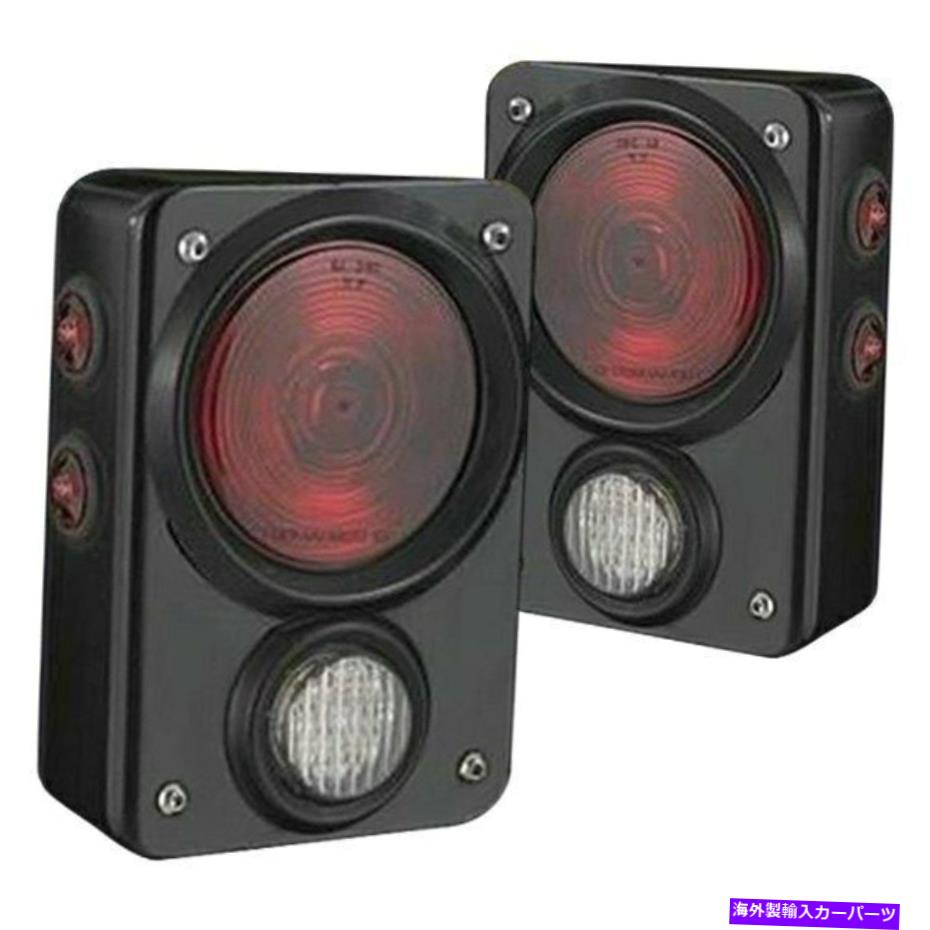 USテールライト JEEPラングラーJK 2018 Warrior 2960ブラック/レッドユーロテールライト For Jeep Wrangler JK 2018 Warrior 2960 Black/Red Euro Tail Lights【並行輸入品】
