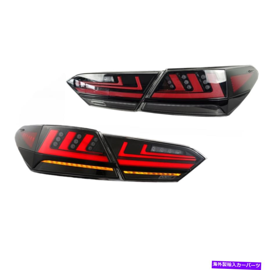 USテールライト 4ピースクリアLEDテールライトは2018年2019年2020年トヨタカムリ後部ランプアセンブリ 4PCS Clear LED Tail Lights For 2018 2019 2020 Toyota Camry Rear Lamps Assembly【並行輸入品】