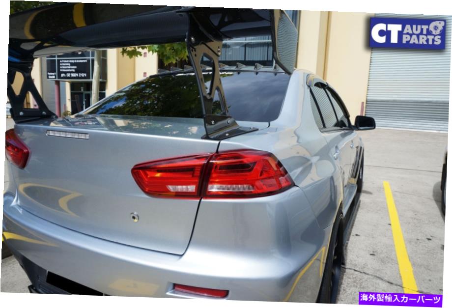 USテールライト 三菱ランサーCJ 07-17 VRX EVO Xのための動的な赤いフルLEDテールライトの動的 Clear RED Full LED Tail Lights DYNAMIC for MITSUBISHI LANCER CJ 07-17 VRX EVO X【並行輸入品】｜Us Custom Parts Shop USDM