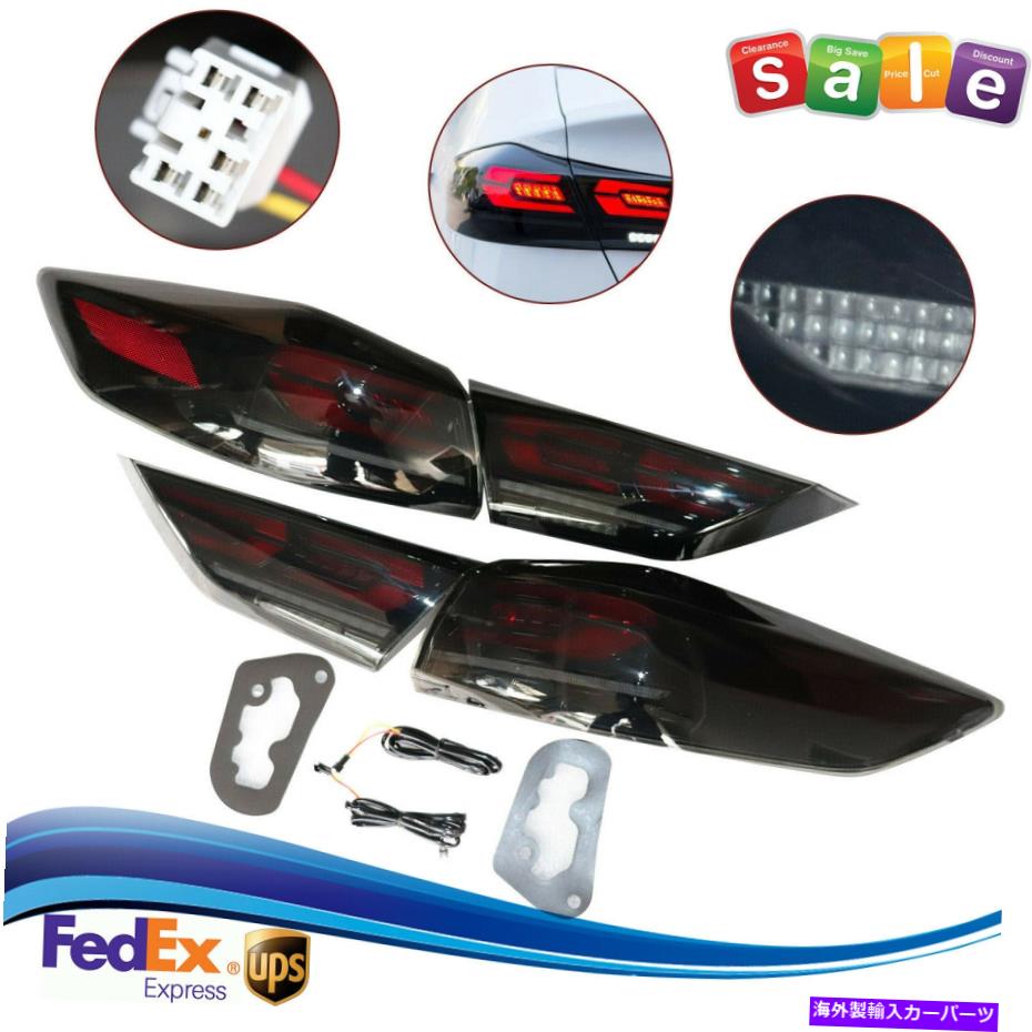 USテールライト 新しいLEDテールライトリアランプアセンブリ煙ブラックフィット2016-2018 Hyundai Elantra New LED Tail Light Rear Lamp Assembly Smoke Black Fits 2016-2018 Hyundai Elantra【並行輸入品】