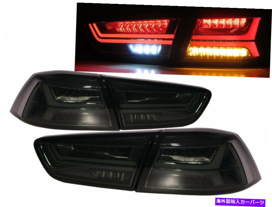 USテールライト Inspira 2010-2015 Sedan 4D A6 LEDテール後部軽量の吸液用陽子 INSPIRA 2010-2015 Sedan 4D A6Look LED Tail Rear Light Smoke for PROTON【並行輸入品】