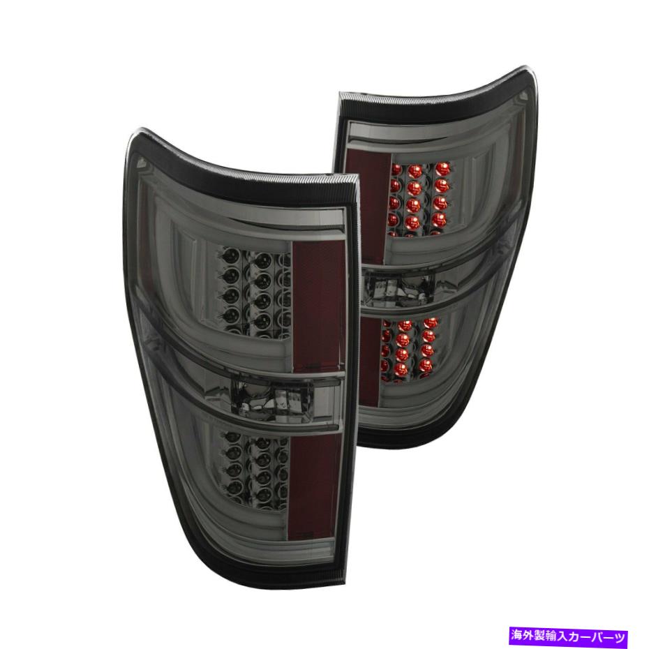 USテールライト F-150 2009-2014 ANZO 311258クローム/スモークG2光ファイバーLEDテールライト For Ford F-150 2009-2014 Anzo 311258 Chrome/Smoke G2 Fiber Optic LED Tail Lights【並行輸入品】