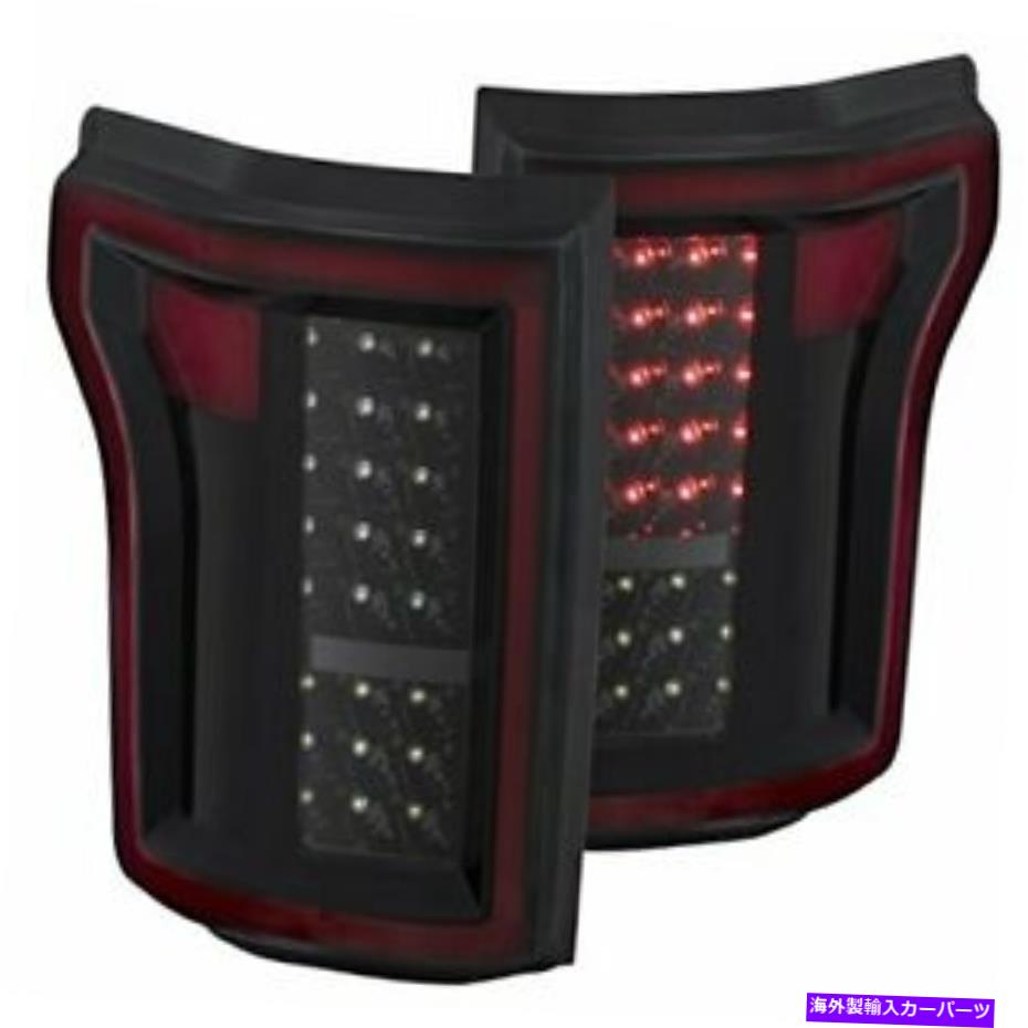 USテールライト Anzo USA 311261ブラックLEDテールライトセットクリアレンズ Anzo USA 311261 Black LED Tail Light Set-Clear Lens【並行輸入品】