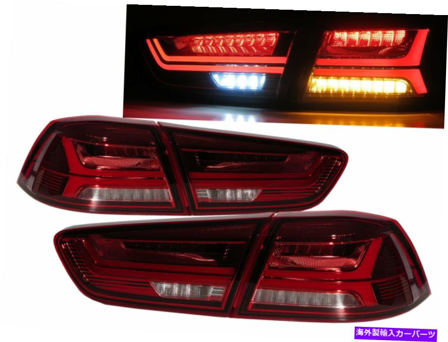 USテールライト Lancer Evo X 10 08-16セダンA6 Look LEDテールリアライトLed / Clear Mitsubishi LANCER EVO X 10 08-16 Sedan A6Look LED Tail Rear Light Red/Clear for Mitsubishi【並行輸入品】|Us Custom Parts Shop USDM