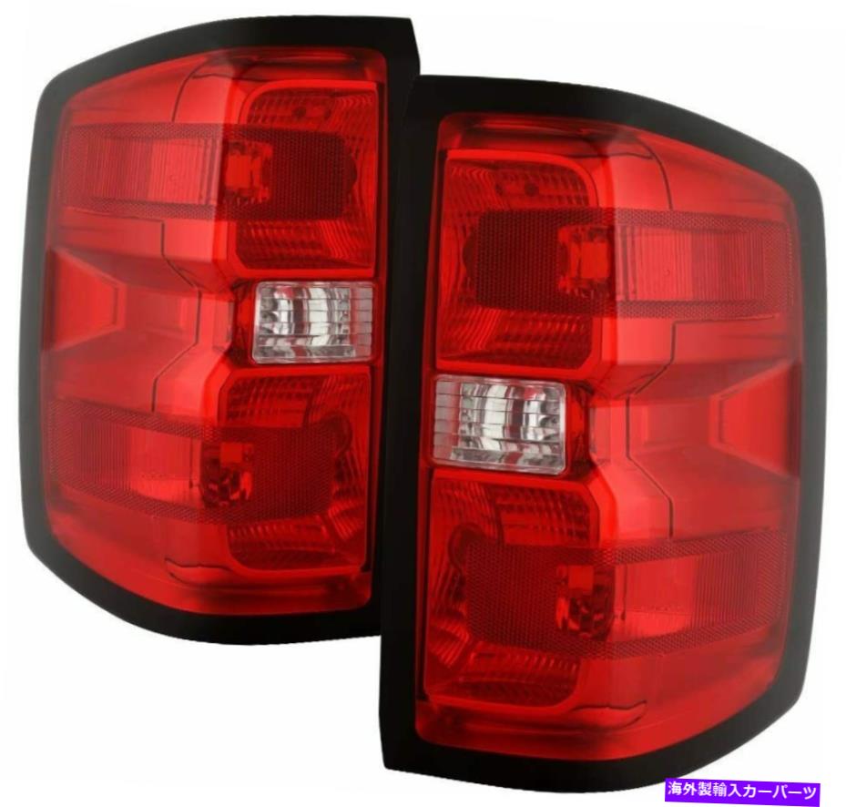 USテールライト Chevy Silverado 2016-2018テールブレーキライトクロームクリア右+左セットペア For Chevy Silverado 2016-2018 Tail Brake Lights Chrome Clear Right+Left set pair【並行輸入品】|Us Custom Parts Shop USDM