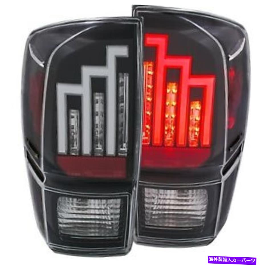 USテールライト Anzo L.E.D. 16~19トヨタタコマのためのテールライトブラック ANZO L.E.D. TAIL LIGHT BLACK FOR 16-19 TOYOTA TACOMA【並行輸入品】