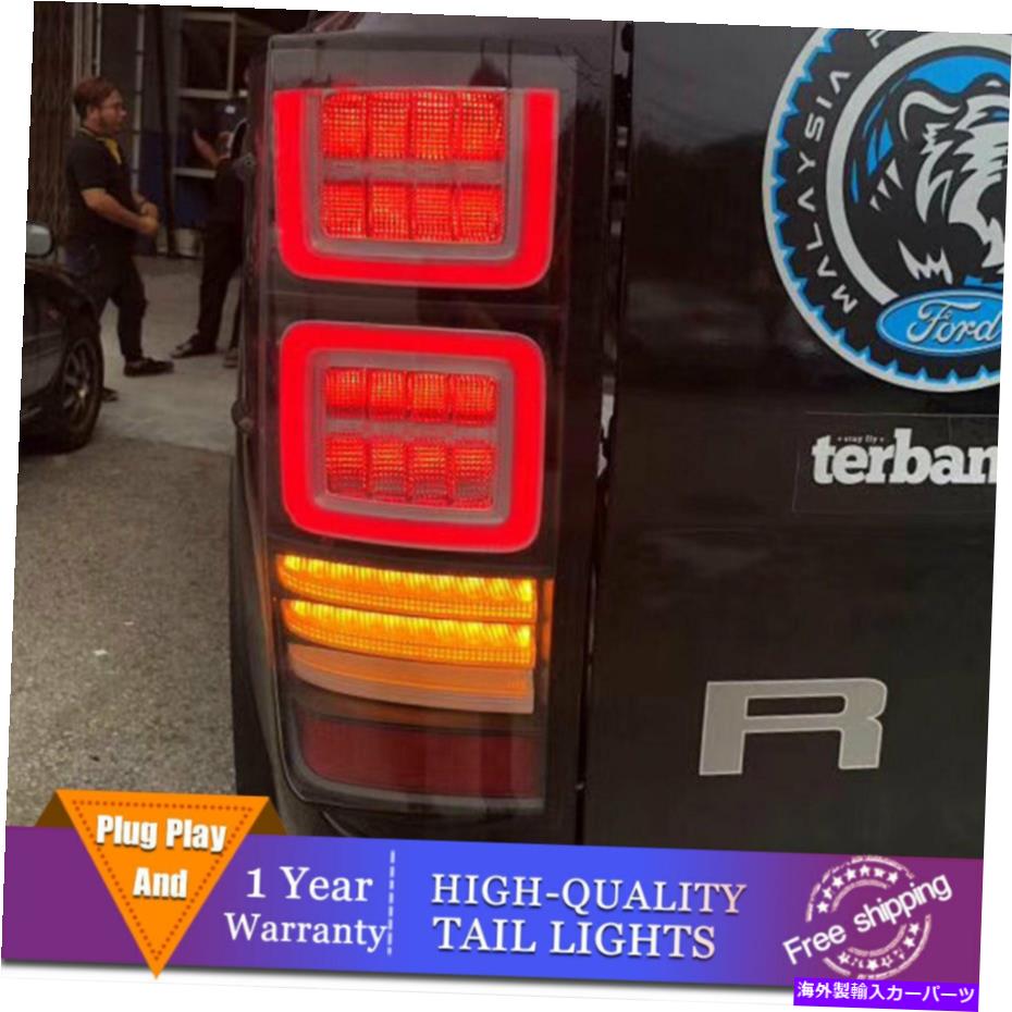 USテールライト フォードレンジャーのための新しいLEDのテールライトアセンブリ/赤いLEDリアライト2012-2019 New LED Taillights Assembly For Ford Ranger Dark / Red LED Rear lights 2012-2019【並行輸入品】