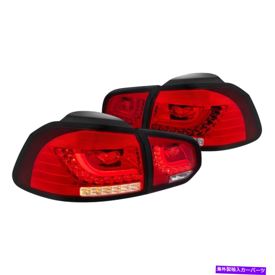 USテールライト フォルクスワーゲンゴルフR 12ルーメン88-1001083クロム/赤い繊維光学LEDテールライト For Volkswagen Golf R 12 Lumen 88-1001083 Chrome/Red Fiber Optic LED Tail Lights【並行輸入品】