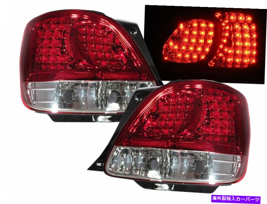 USテールライト GS300 / GS400 / GS430 S160 01-05 Facelift 4D LEDテールリアリアライトレッド/クリア GS300/GS400/GS430 S160 01-05 Facelift 4D LED Tail Rear Light Red/Clear for LEXUS【並行輸入品】