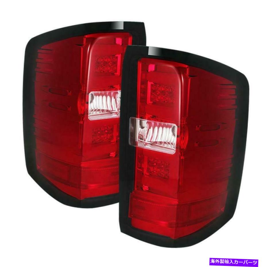USテールライト Spyder 5080011 Chevy 1500 14-16ライトバーLEDテールライト赤クリアALT-YD-CS14- SPYDER 5080011 Chevy 1500 14-16 Light Bar LED Tail Lights Red Clear ALT-YD-CS14-【並行輸入品】