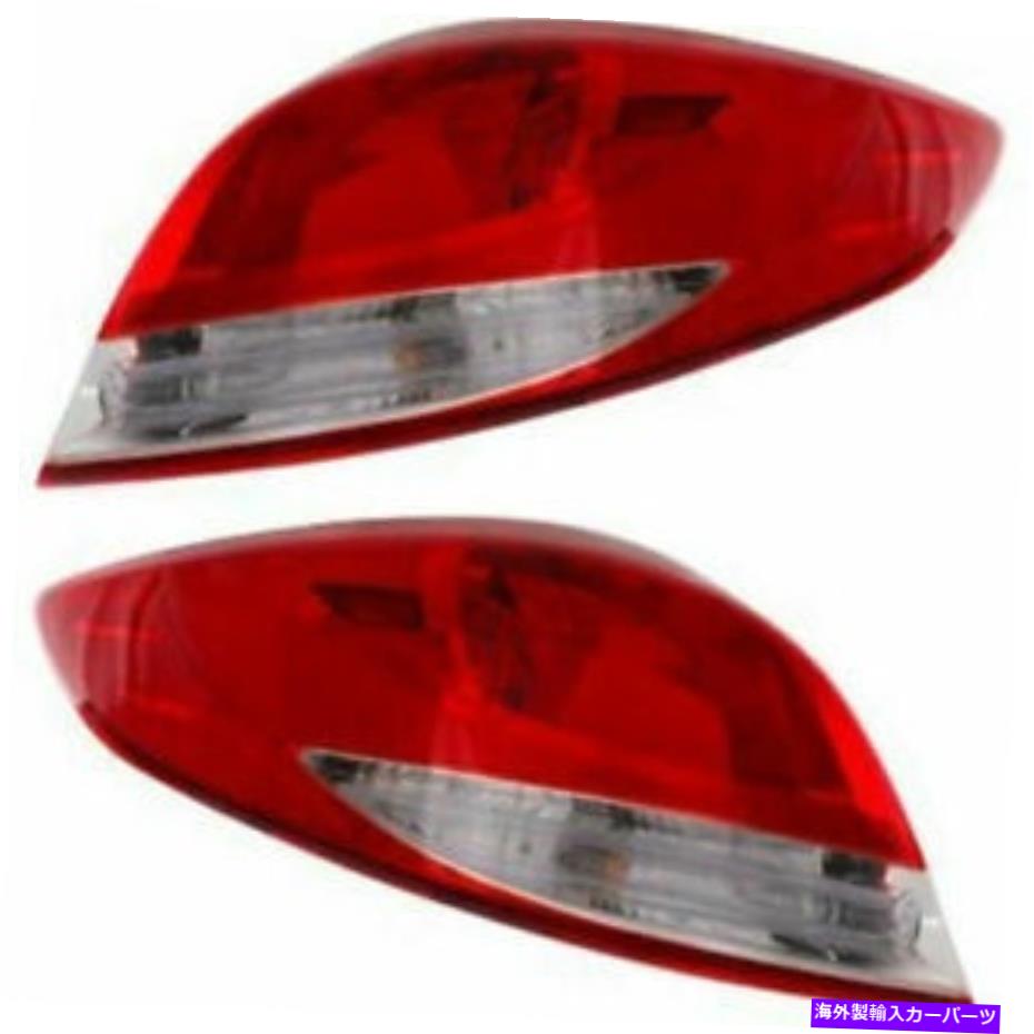 USテールライト 2LH＆RH側の新しいセットClear Taillampアセンブリ収集Hyundai Veloster New Set of 2 LH & RH Side Clear Taillamp Assembly Fits Hyundai Veloster【並行輸入品】
